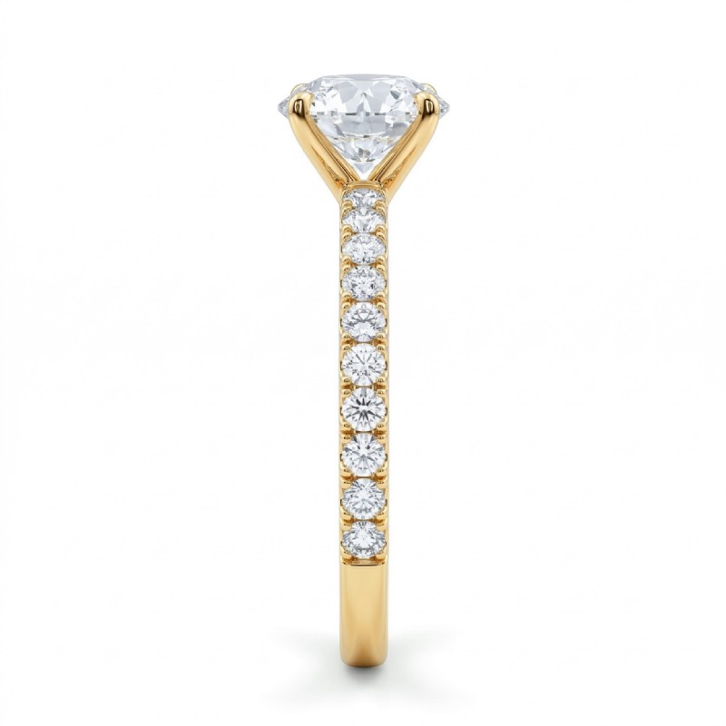  diamond Ring 18k Gold Yellow