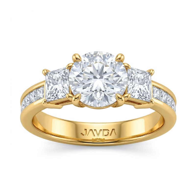  diamond Ring 18k Gold Yellow