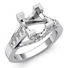 0.80Ct Princess Diamond Solitaire Engagement Ring 14k Gold Semi Mount