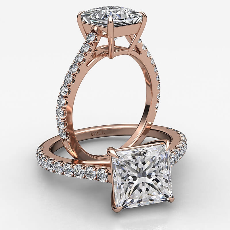  diamond Ring 18k Rose Gold