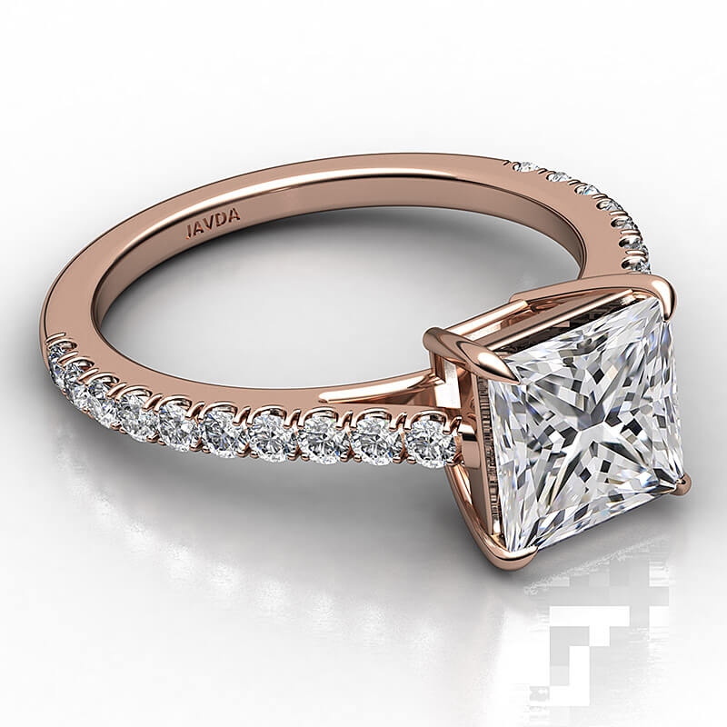  diamond Ring 18k Rose Gold