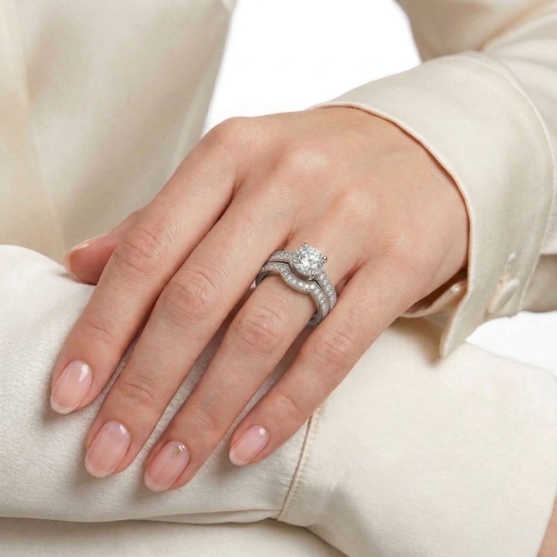  diamond Ring 18k Gold White