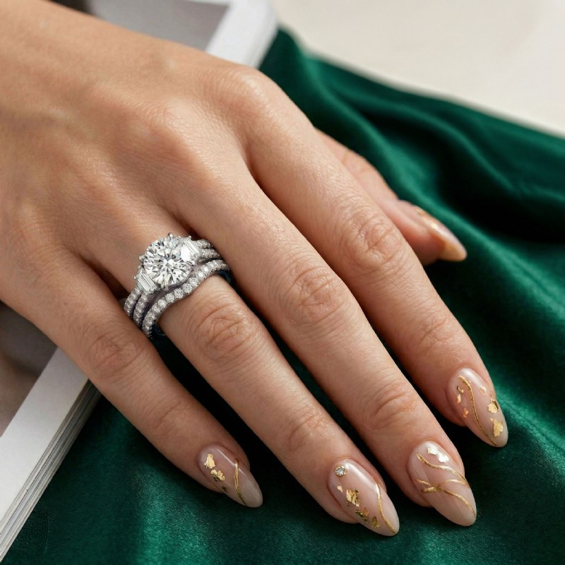  diamond Ring Platinum 950