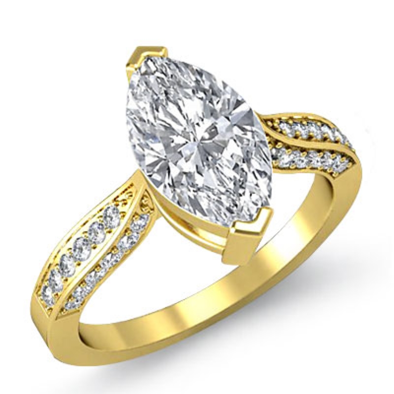  diamond Ring 14k Gold Yellow