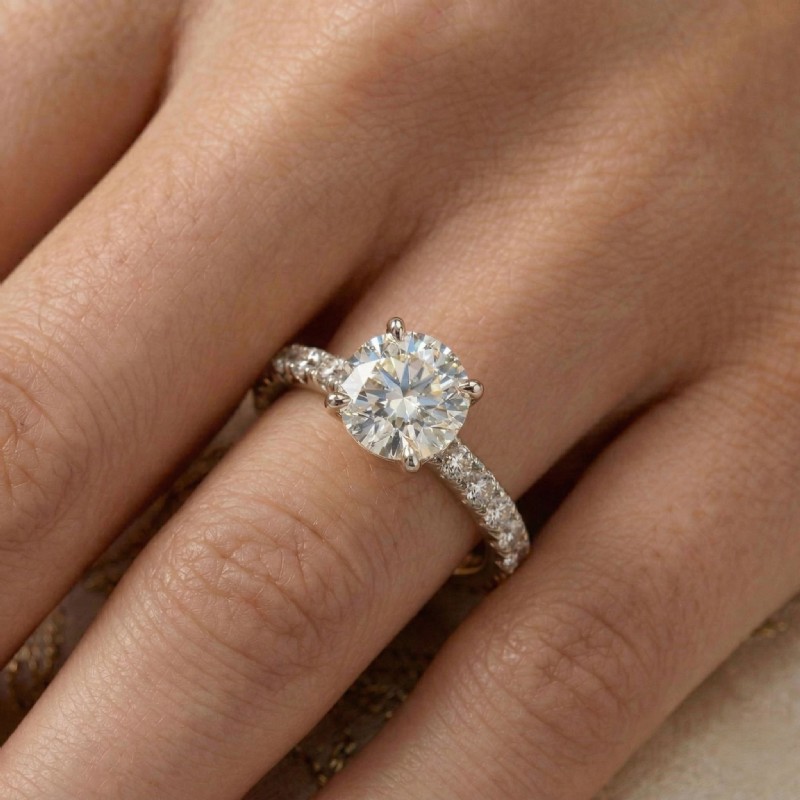  diamond Ring 18k Gold White