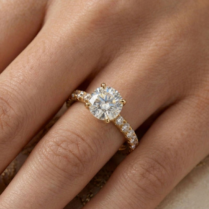  diamond Ring 14k Gold Yellow