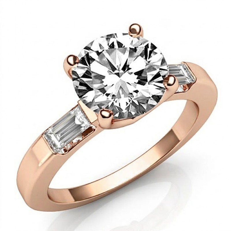 diamond Ring 14k Rose Gold