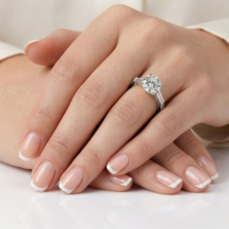  diamond  14k Gold White