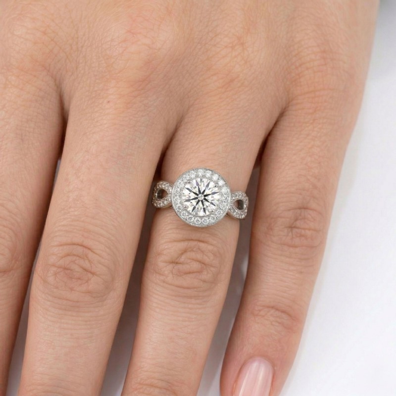  diamond Ring 14k Gold White