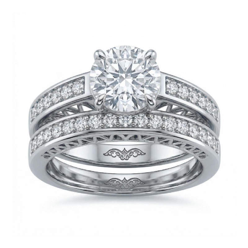  diamond Ring 14k Gold White