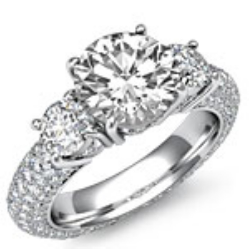  diamond  14k Gold White