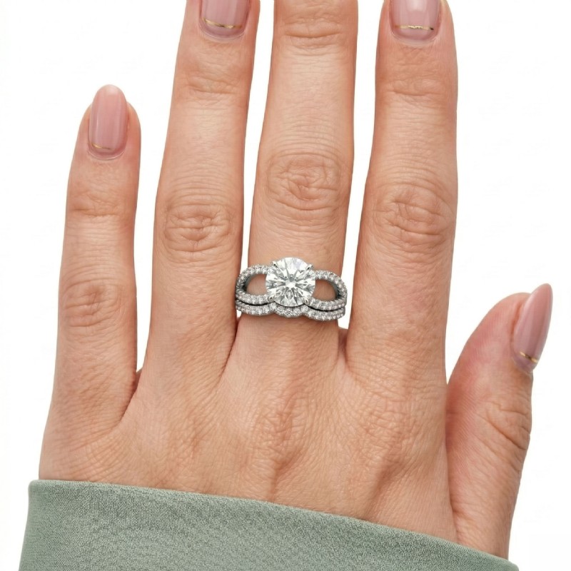  diamond Ring 14k Gold White