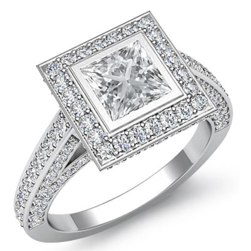  diamond Ring 14k Gold White