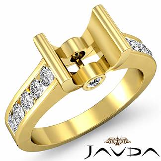 0.5Ct Eternity Wedding Diamond Mens Ring Setting 14k Gold Yellow Round Semi Mount