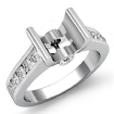 0.5Ct Wedding Diamond Women's Ring Bezel Setting Platinum 950 Round Semi Mount - javda.com 