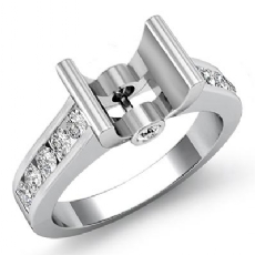 0.5Ct Wedding Diamond Women's Ring Bezel Setting 14K White Gold Round Semi Mount