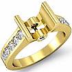 0.5Ct Eternity Wedding Diamond Mens Ring Setting 14k Gold Yellow Round Semi Mount