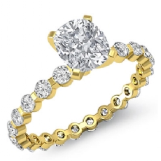 Bar Setting Eternity diamond  18k Gold Yellow