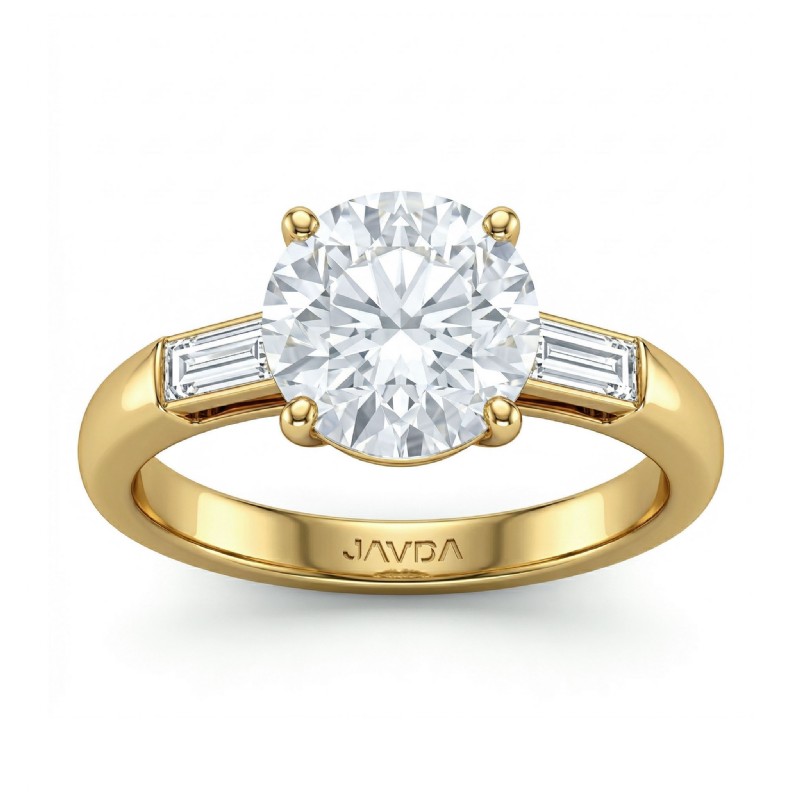  diamond Ring 18k Gold Yellow