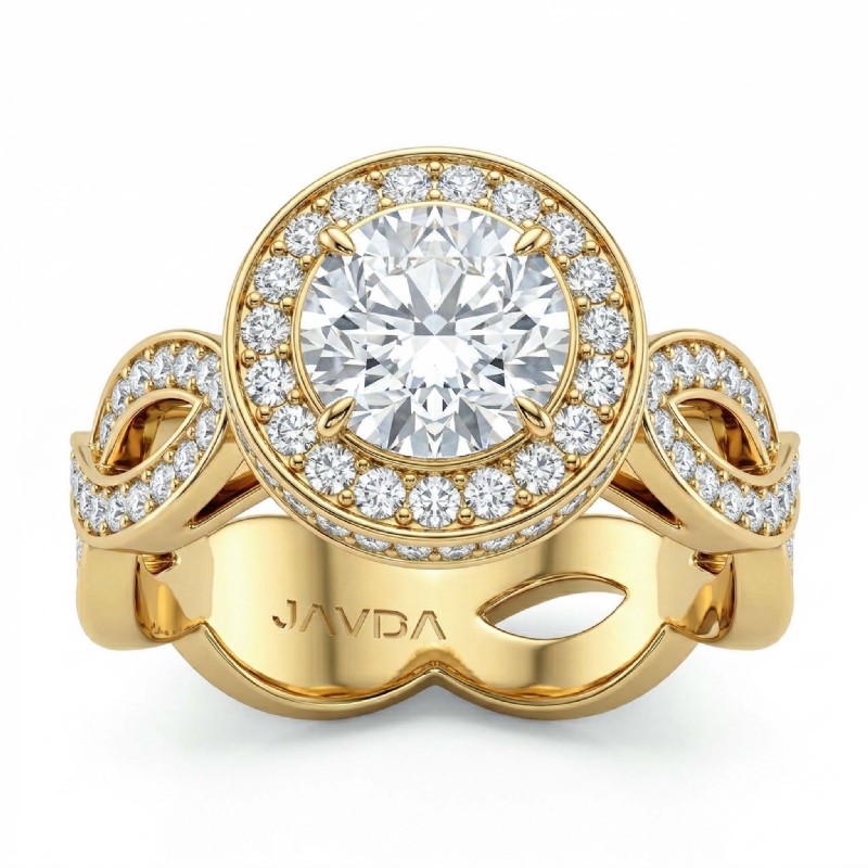  diamond Ring 14k Gold Yellow
