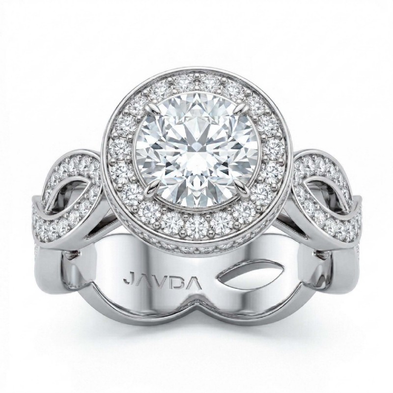  diamond Ring 14k Gold White