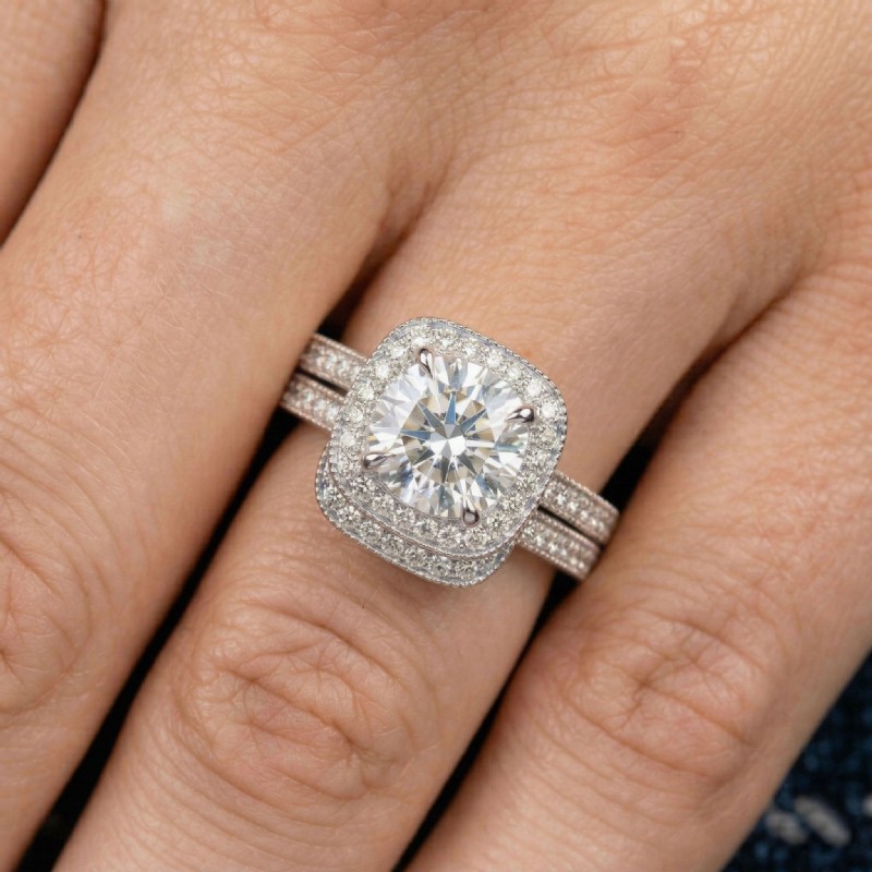  diamond Ring 14k Gold White