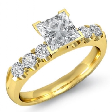 Classic 6 Stone Prong Shank diamond Hot Deals 14k Gold Yellow