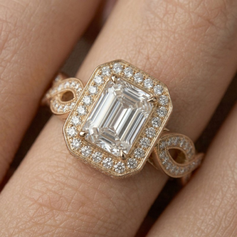  diamond Ring 14k Gold Yellow