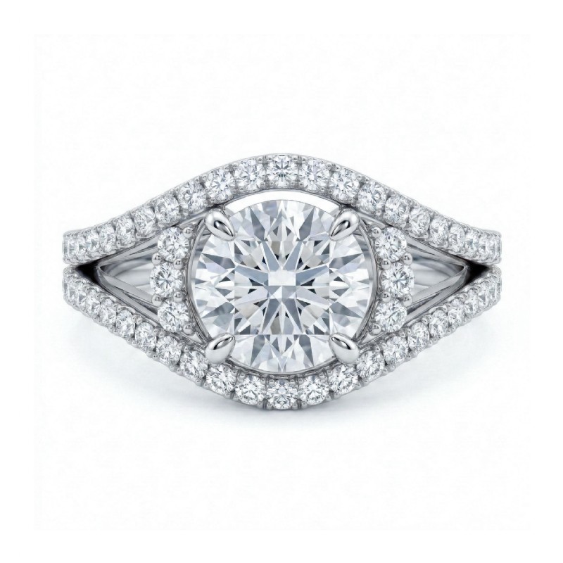  diamond Ring 14k Gold White