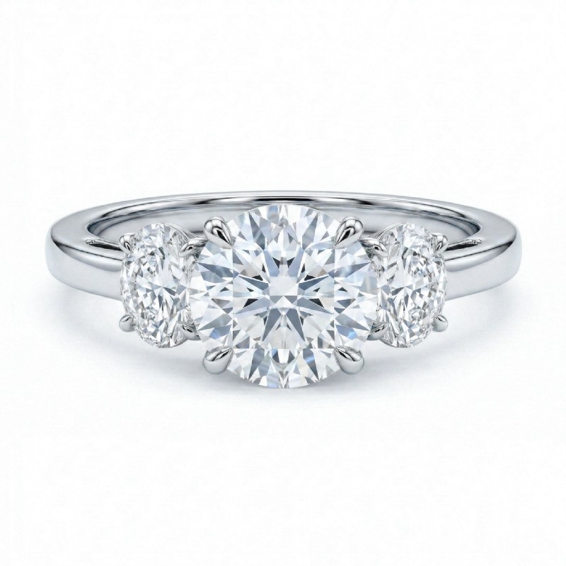  diamond Ring 14k Gold White