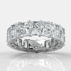 Radiant Lab-Grown Diamond Shared Prong Women's Eternity Ring 14k Gold 7.56Ct