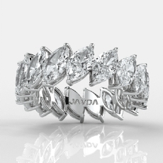 4.8Ct Women's Marquise Shared Prong Lab-Grown Diamond Eternity Ring 14k Gold