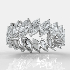 Marquise Lab-Grown Diamond Shared Prong Women's Eternity Ring 14k Gold 4.6Ct