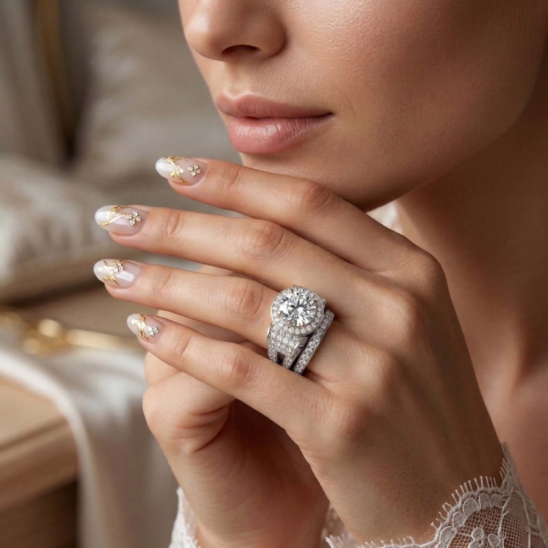  diamond Ring Platinum 950