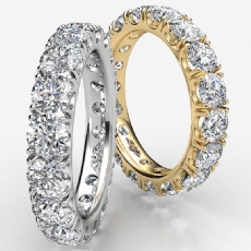 Round Diamond Eternity Women's Anniversary Wedding Band Platinum 950  (3.4Ct. tw.)