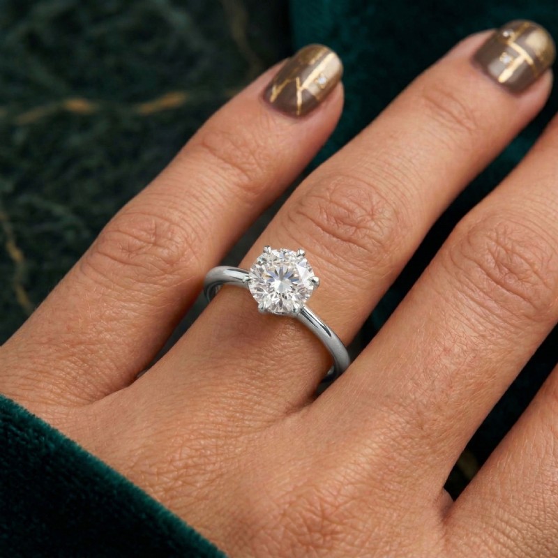  diamond Ring 14k Gold White