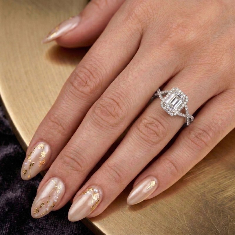  diamond Ring 14k Gold White