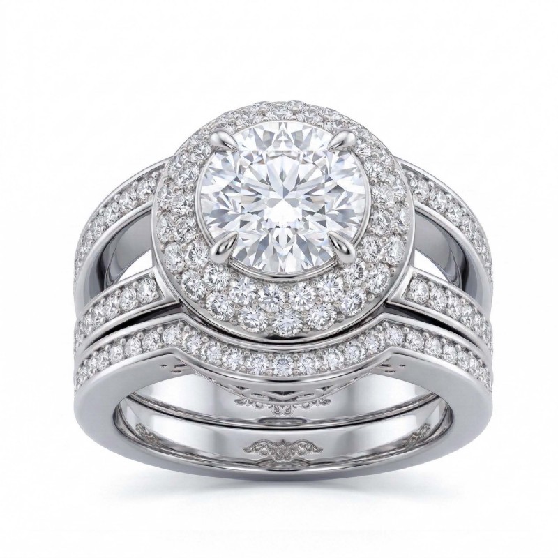  diamond Ring Platinum 950