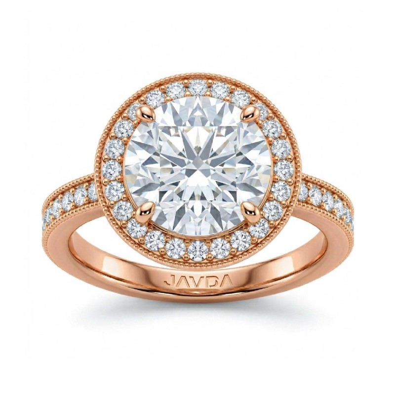  diamond Ring 14k Rose Gold