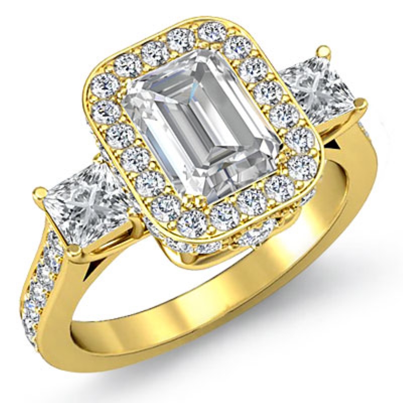  diamond Ring 14k Gold Yellow