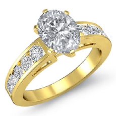 Channel Set Shank diamond Hot Deals 14k Gold Yellow