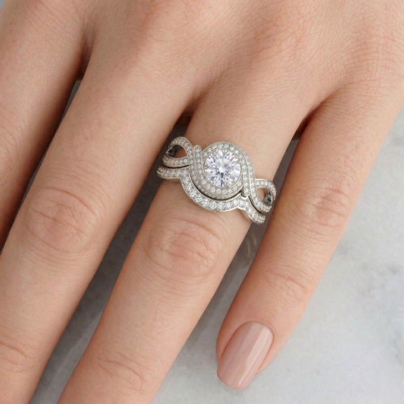  diamond Ring 14k Gold White