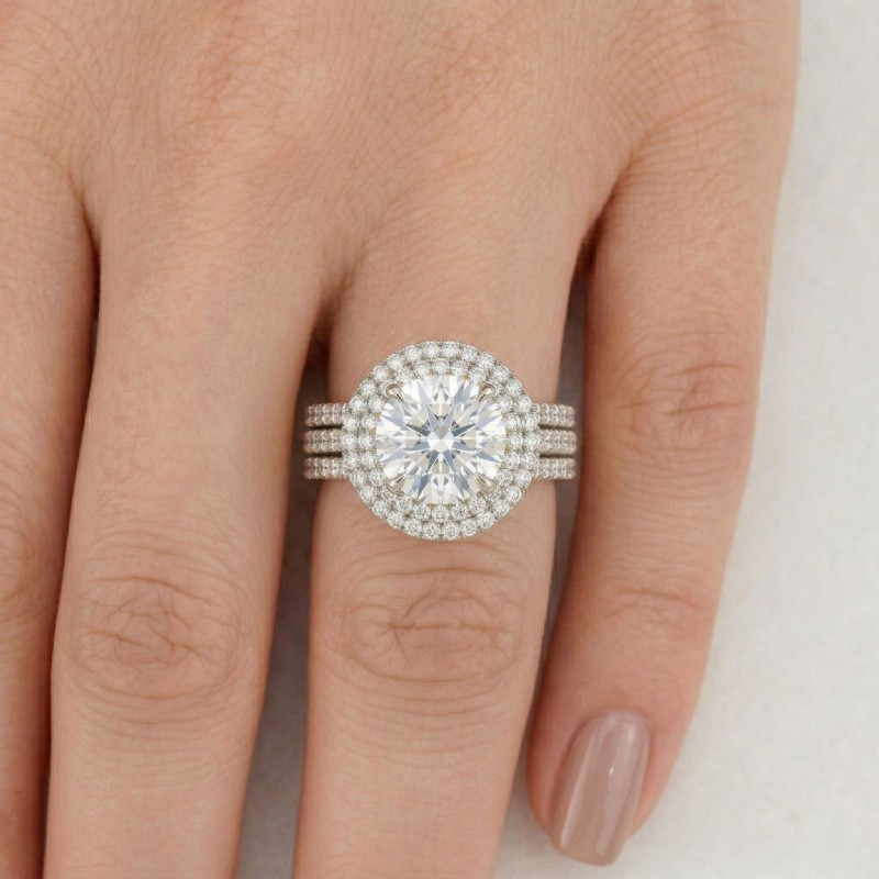  diamond Ring 14k Gold White