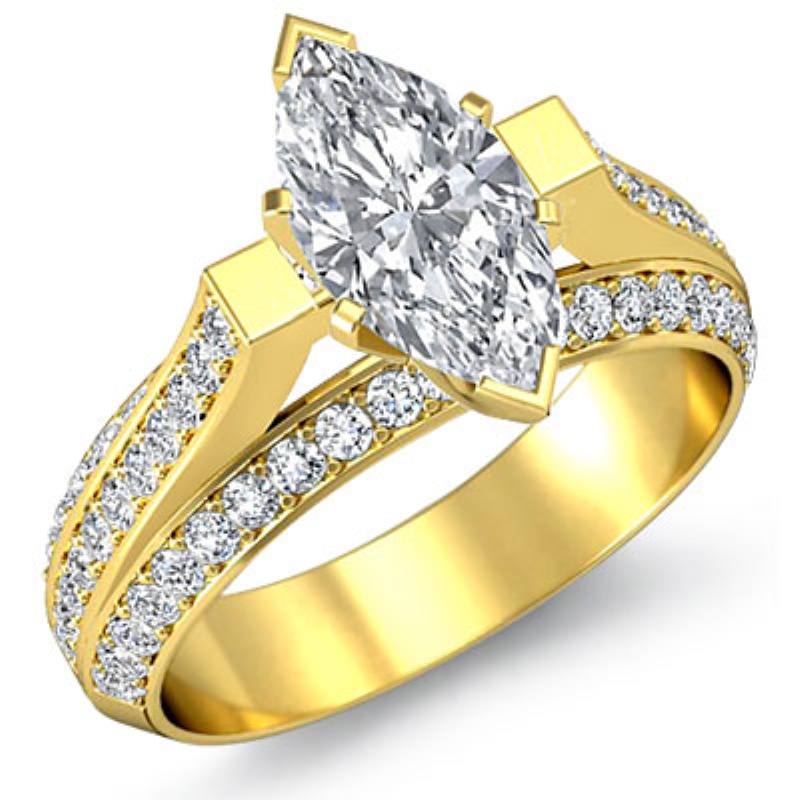  diamond Ring 14k Gold Yellow