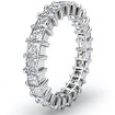 Prong Set Princess Diamond Ring Womens Eternity Wedding Band 14k Gold White 3Ct
