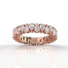 Eternity Pear Lab-Grown Diamond Shared Prong Wedding Band 14k Rose Gold  (2.25Ct. tw.)