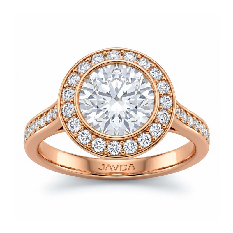  diamond Ring 14k Rose Gold
