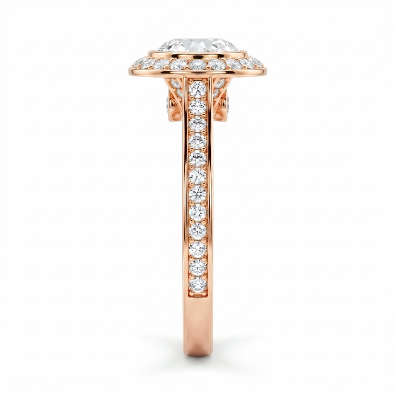  diamond Ring 14k Rose Gold