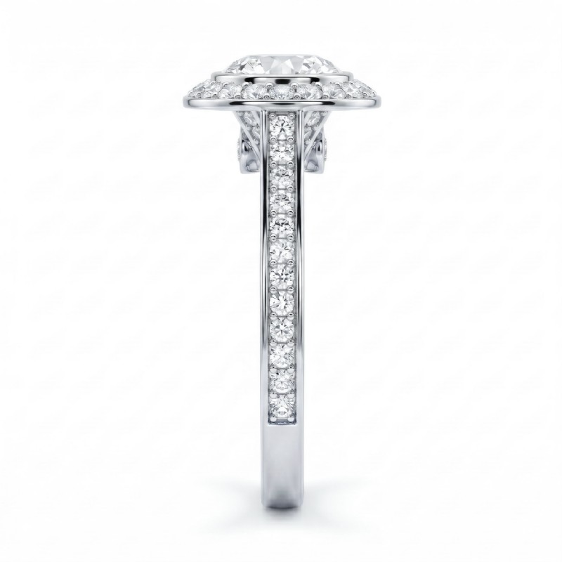  diamond Ring 14k Gold White