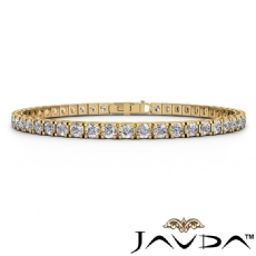 Womens Round 47 Stone Line Bracelet 7.25